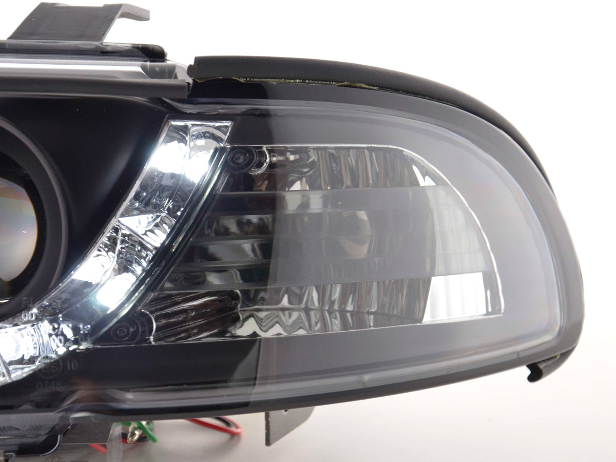 Scheinwerfer Set Daylight LED Tagfahrlicht Audi A4 B5 8D 99-01 chrom Scheinwerfer Set Daylight LED Tagfahrlicht Audi A4 B5 8D 99-01 chrom